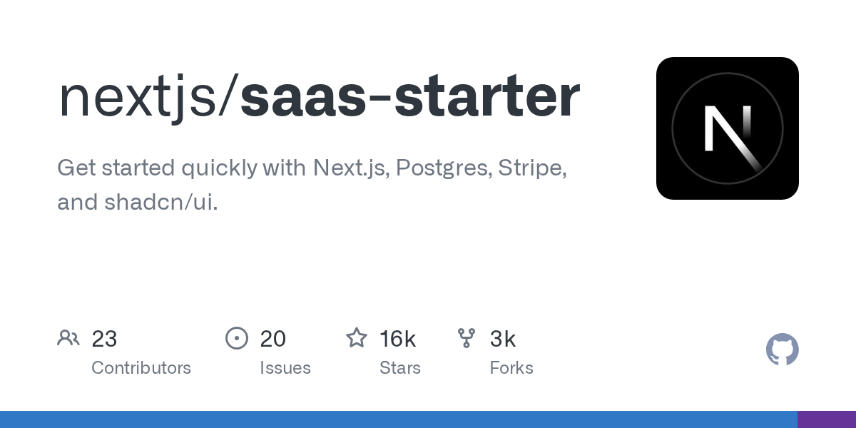 Next.js SaaS Starter